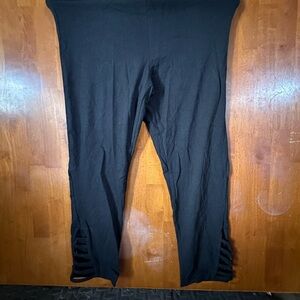 Old Navy Black Leggings with Cut-Out Design